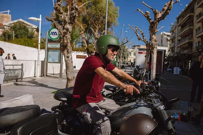 Acropolis of Athens: 60′ Tour in a Vintage Motorcycle - Passing Temple of Olympian Zeus on the way out