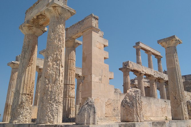 Aegina Island St Nektarios & Temple of Athina Aphaia Private Tour - Moni Island Beach Time: Optional Swim and Drinks