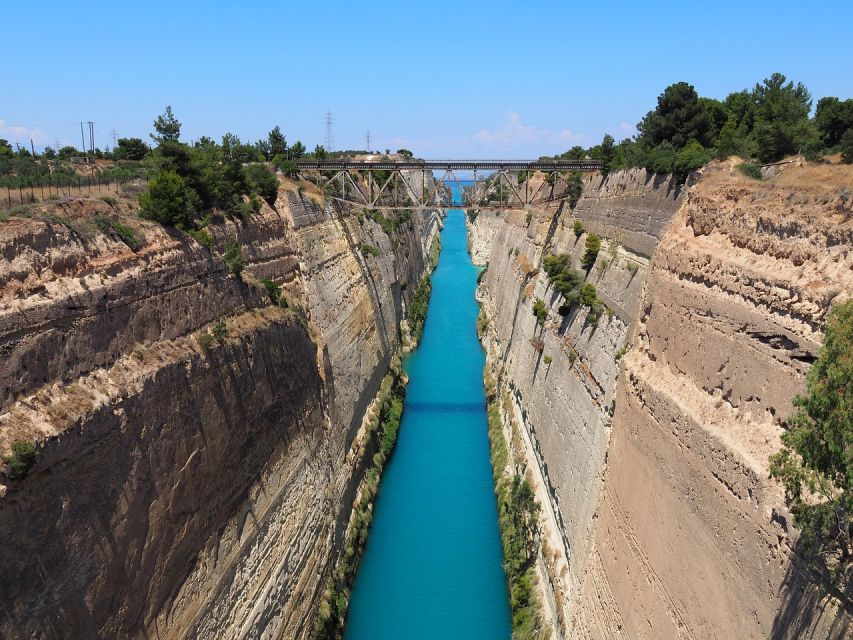 Amazing Tour to Ancient Corinth, Cave of Lakes, Cog Railway - The Corinth Canal Photo Stop and Why It Matters