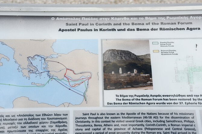Ancient Corinth, Isthmus/ Kechries Private biblical tour from Athens or Nafplion - Key points to know before you go