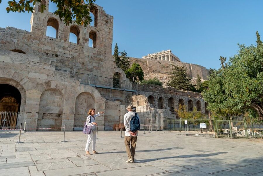 Athens: Acropolis FULLY PRIVATE Tour with Licensed Guide - Odeon of Herodes Atticus and the Athens Panoramas
