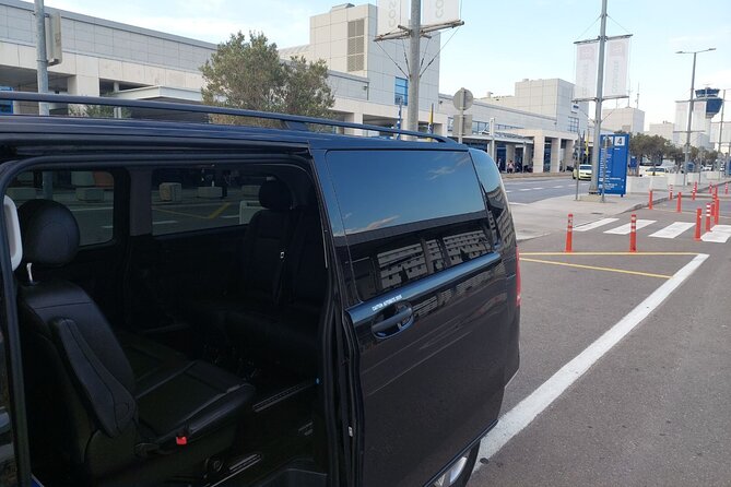 Athens Airport to Piraeus Port/Hotels Private Transfer-Meet&Greet - Mercedes Sedan or MiniVan: Comfort and Group Size Options