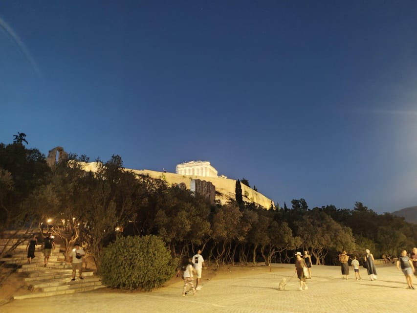 Athens and Piraeus: Private Night Tour - University façades and the Athens you see from the roadside