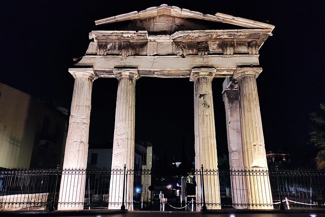 Athens at Night Enchanting Walking Tour and Dinner Delights - Plaka After Dark: Cathedrals, Tripodon Street, and Lysicrates