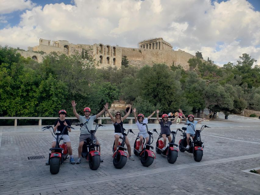 Athens: Award-Winning Acropolis Guided e-Scooter Tour - Getting started behind the Acropolis Museum (and learning the scooter fast)