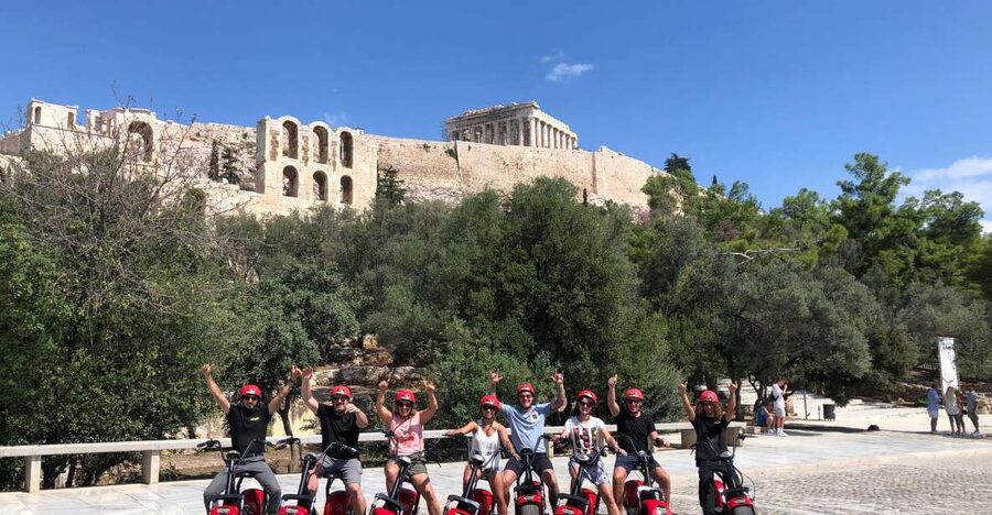 Athens: Award-Winning Acropolis Guided e-Scooter Tour - Odeon of Herodes Atticus and Areopagus Hill: where the stories start to make sense