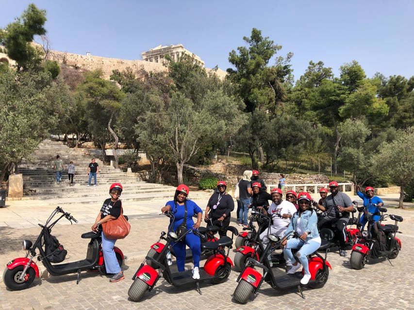 Athens: Award-Winning Acropolis Guided e-Scooter Tour - Thissio: flea market break, restaurant area stroll, and a breather that helps