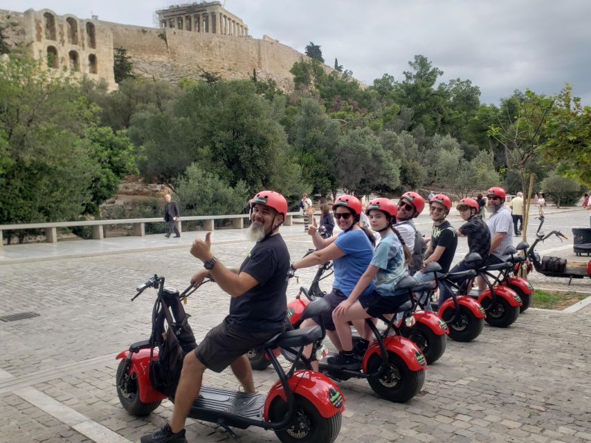 Athens: Award-Winning Acropolis Guided e-Scooter Tour - Acropolis viewpoints from outside: Parthenon, Propylaea, Erechtheion, and friends