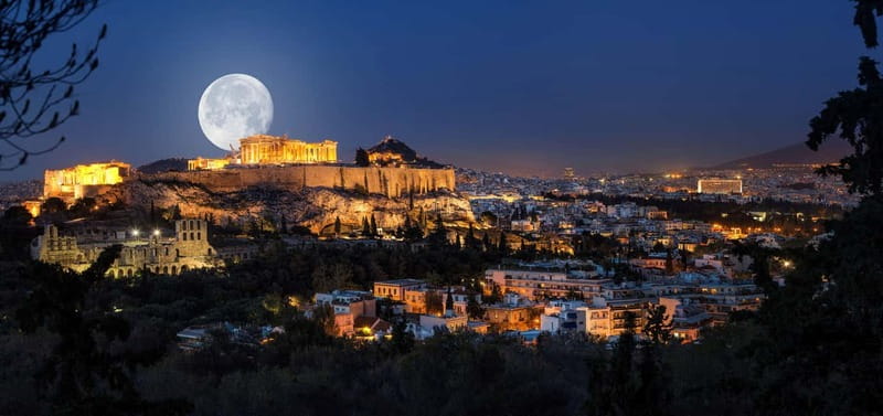 Athens: Big Bus Live-Guided Night Tour by Open-Top Bus - Government Squares and the National Library: Where Athens Looks Formal