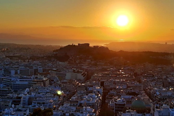 Athens by Night private tour /4 hours ( music & Folklore dance) - Stop 3: Lycabettus Hill for a 360° Athens Night View