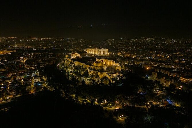 Athens by Night Private Tour with Dinner - Athena Nike, Odeon of Herodes Atticus, and the theatre slope
