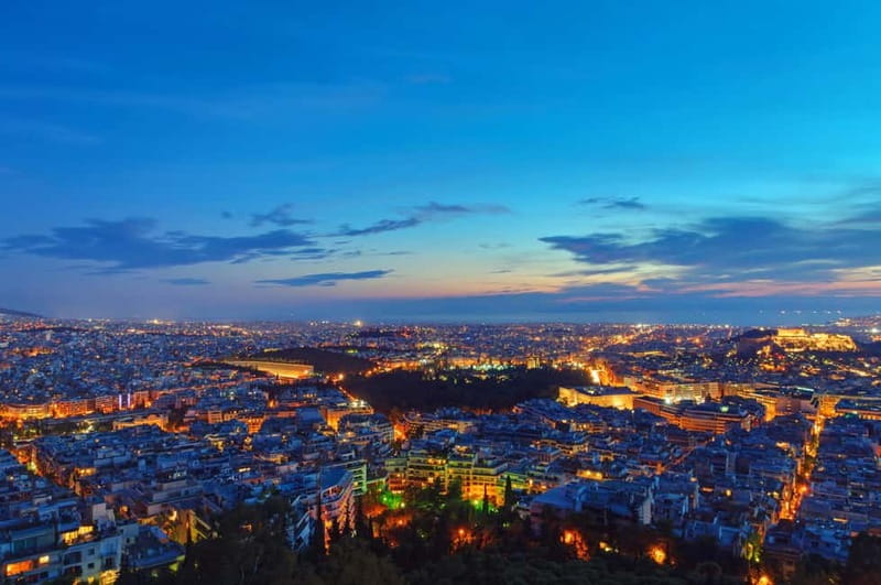 Athens by Night: Social Walking Tour to Meet, Connect, & Explore - Academy of Athens and the Plato/Socrates Frame