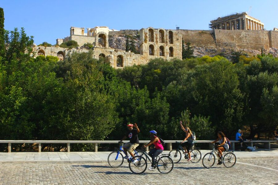 Athens: City Bike tour with Acropolis Visit Option - National Observatory Photo Stop: Views Without the Long Excursion