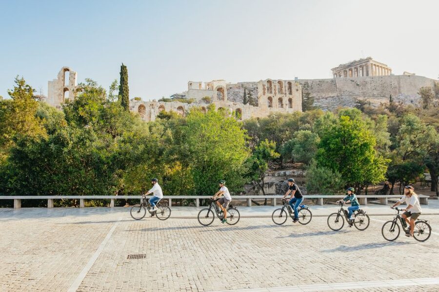 Athens: City Electric Bike Tour with Acropolis Visit Option - Meeting near Acropolis Metro and getting comfortable fast