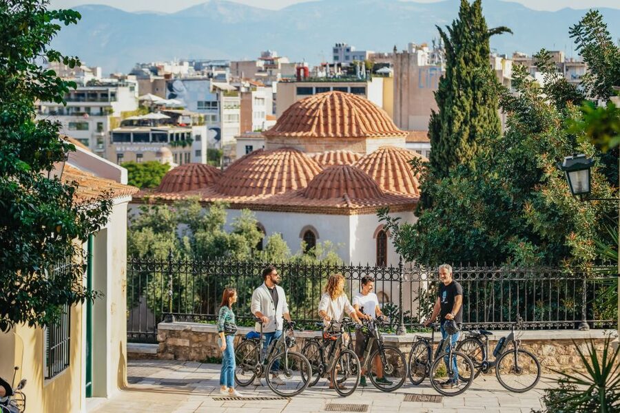 Athens: City Electric Bike Tour with Acropolis Visit Option - Filopappou Hill, Monastiraki, and the cathedral pause