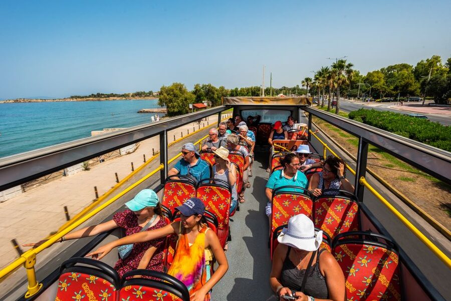 Athens: City Sightseeing Hop-On Hop-Off Bus Tour - Riviera Beach Route: Sea Views, Resort Stops, and Lake Vouliagmeni