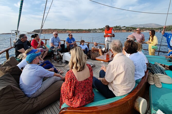 Athens cruise: Agistri, Moni/Metopi, Aegina with lunch & drinks - Lunch onboard: Greek food + drinks without leaving the boat