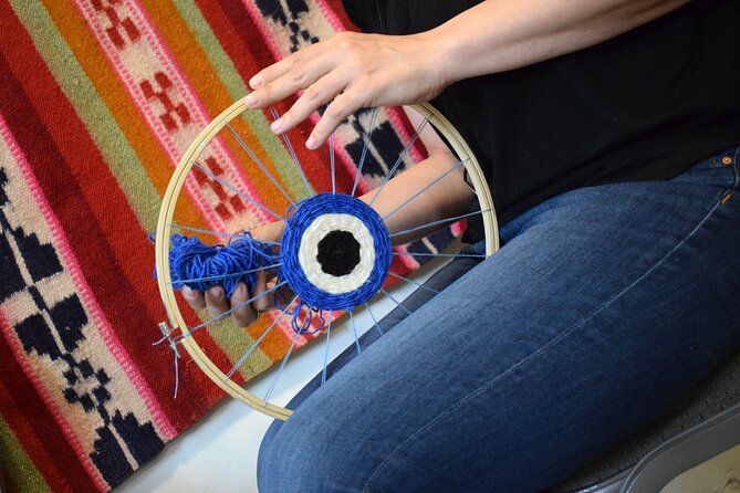 Athens: Evil Eye Weaving Workshop with Greek Tea - The weaving lesson: your loom, your threads, your pace