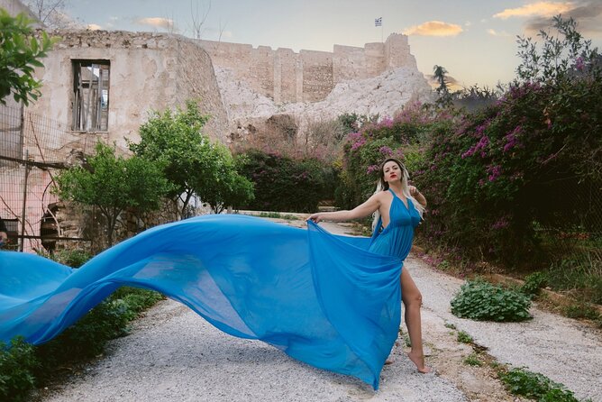 Athens Flying Dress Photo Shoot with a Professional Photographer - Athens flying dress: what you do, step by step