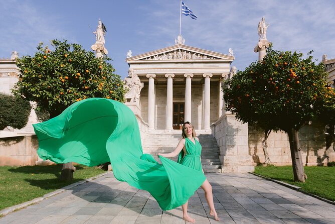Athens Flying Dress Photo Shoot with a Professional Photographer - What to wear and bring (so you don’t fight your dress)