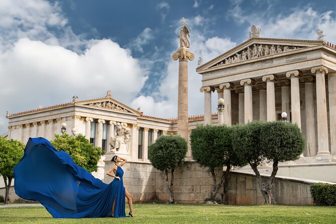 Athens: Flying Dress Photoshoot "Marilyn Package" - What You Get Later: Unedited Screen-Res, Then Color and Hi-Res Edits