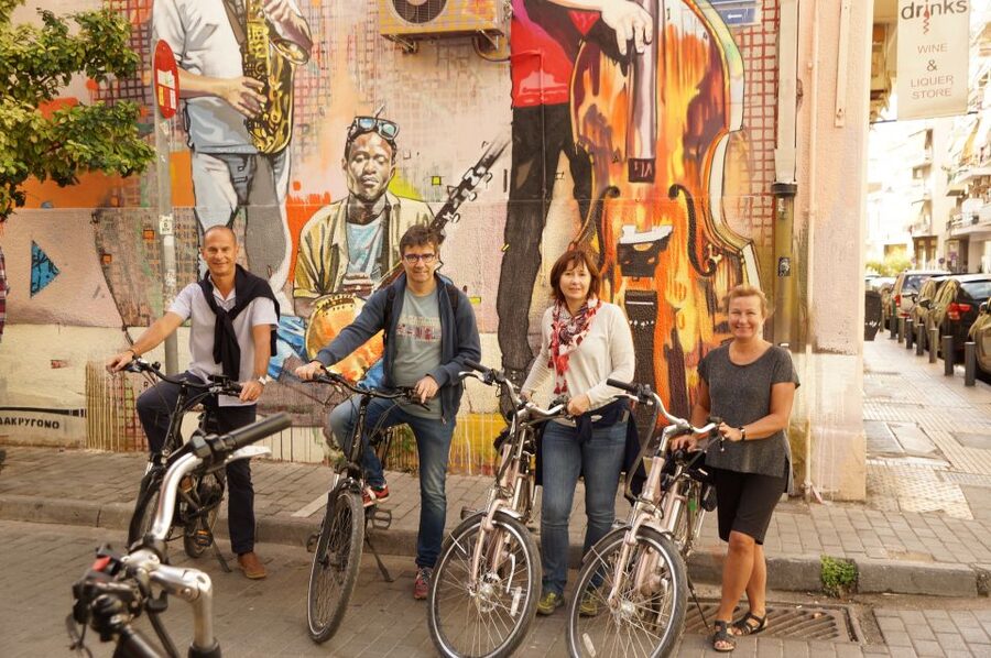 Athens: Greek Life and Street Art Electric Bicycle Tour - Coffee stop, street life, and why the guide matters