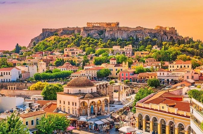 Athens: Guided Mythology Walking Tour Acropolis View - Temple of Olympian Zeus Ruins and Hadrian’s Arch: Seeing Roman Athens Next to Greek Sacred Space
