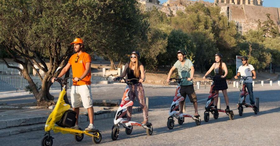 Athens Highlights by Electric Trikke Bike - National Gardens, Zappeion Hall, and Presidential Area: A Breather Between Icons