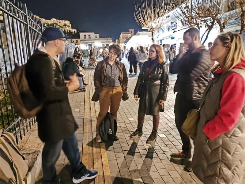 Athens: Horror Mythology Evening Tour with a Guide - St Paul’s Footsteps, a Quick Game, and the Sanctuary of Pan