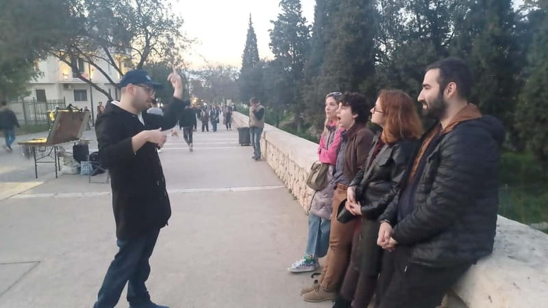 Athens: Horror Mythology Evening Tour with a Guide - Hadrian’s Library and the Final Myth in Monastiraki Square