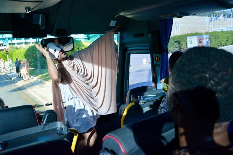 Athens: Immersive Theatre Bus Tour & Ancient History - Key moments worth circling on your Athens plan