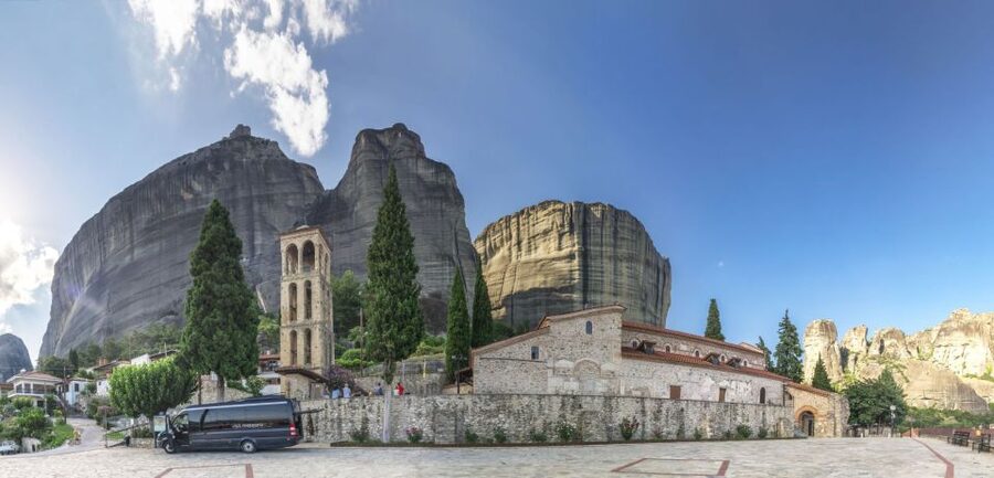 Athens: Meteora 2-Day Trip with Hotel, Sunset & Morning tour - Sunset Tour: 4 Monasteries, the Byzantine Church, and Hermit Caves