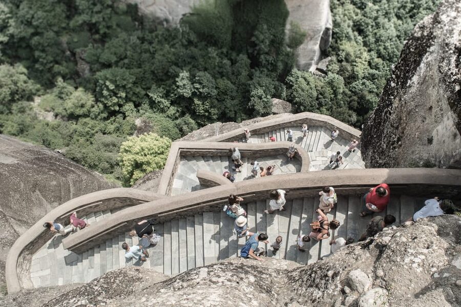 Athens: Meteora Day Trip with Central Pickup & Audio Guide - Monastery entrances, church rules, and not getting slowed down