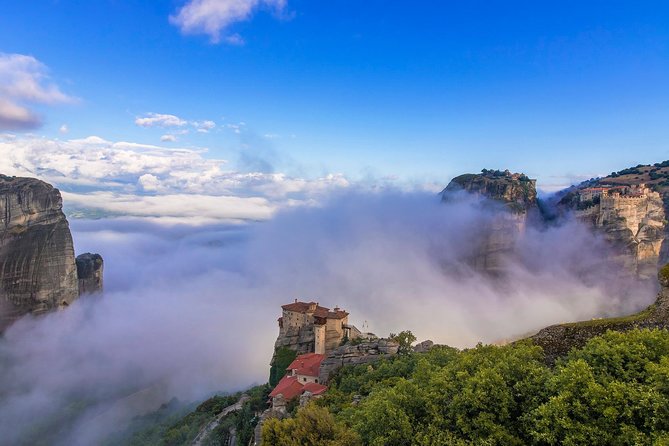 Athens: Meteora Monasteries, Caves & Coastal Stopovers with Lunch - Badovas hermit caves: the one stop that changes how you see Meteora