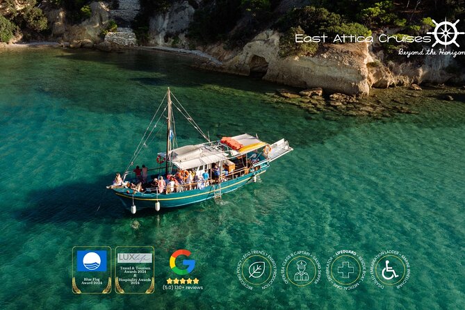 Athens mini cruise: "East Attica Hidden Gems" - Erotospilia beach: the cave of love break you can actually relax on