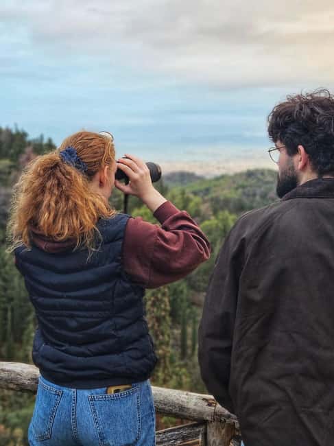 Athens: Mount Hymettus Dragon House Hike - Binocular viewpoint: using your eyes to spot Athens from above