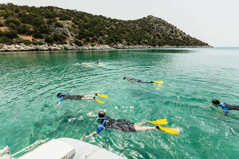Athens, Nea Makri: Guided Small Group Snorkeling Boat Trip - From Nea Makri out to the Marathon Coast on a small speedboat