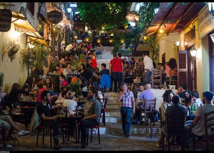 Athens: Night Walking Tour with Local Guide - Finding Athens Bites and starting on Ermou Street