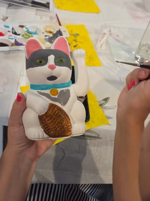 Athens: Paint Your Own Maneki Neko at Cat Cafe - A DIY Maneki Neko workshop in the Cat Café of Athens