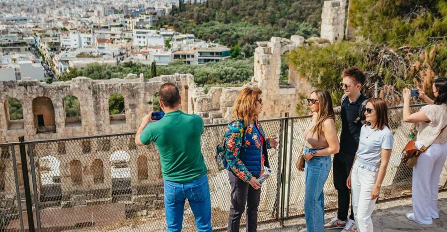 Athens: Parthenon, Acropolis and Museum Small Group Tour - Walking the Acropolis: Theatre Views Before the Parthenon
