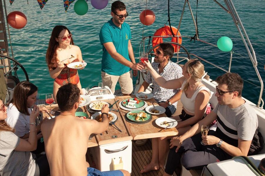 Athens: Semi Private Sunset Sailing and Gastronomy Cruise - Vouliagmeni: the second sailing stretch with big coast views