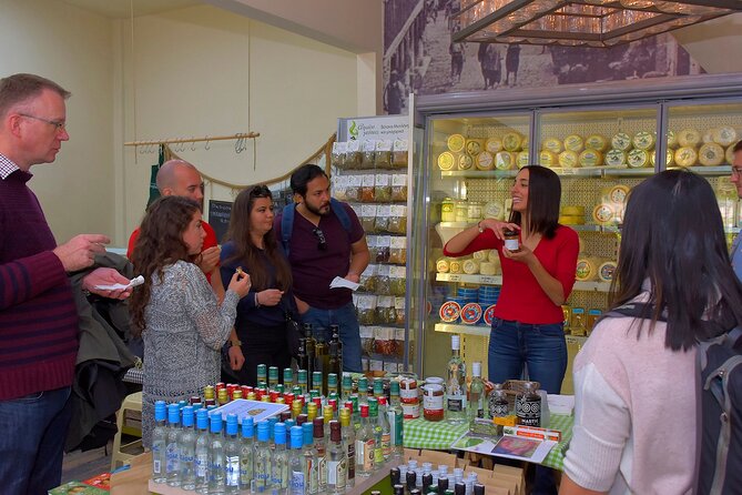 Athens Shore Excursion: Small-Group Food Tour - Varvakeios Market: spices, fruit, meat, and herbs on the same route