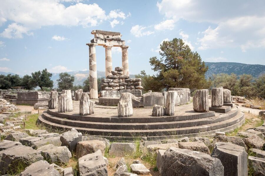 Athens: Small-Group Day Trip Tour to Delphi - Stoa of the Athenians and the Athenian Treasury: where “power” shows up in stone