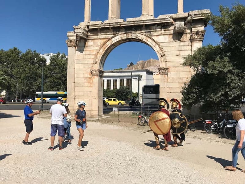 Athens: Small Group E-Bike Tour of Historic Highlights - Passing under Hadrian’s Arch and stopping near Zeus