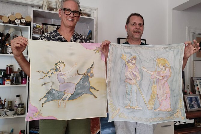 Athens: Small Group Silk Scarf Art Workshop with Greek Themes - Finding the meeting point near public transit
