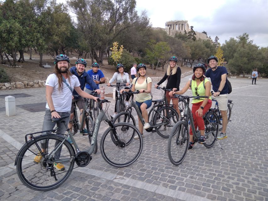 Athens: Sunset Bike Tour - Presidential Palace timing and the final Acropolis-framed photo moment