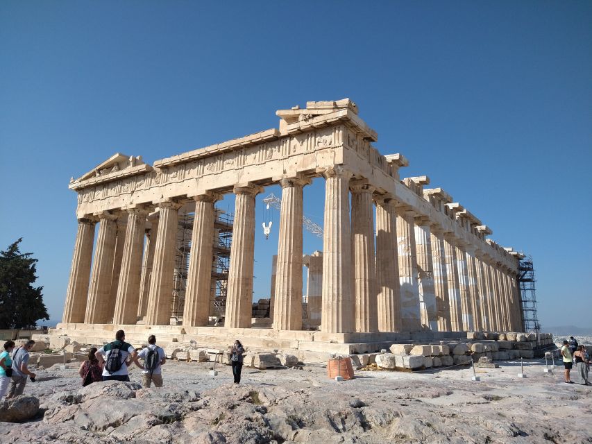 Athens: The Acropolis Guided Walking Tour in German - Walking up the sunny side: Odeon of Herodes Atticus and the Asklepieion