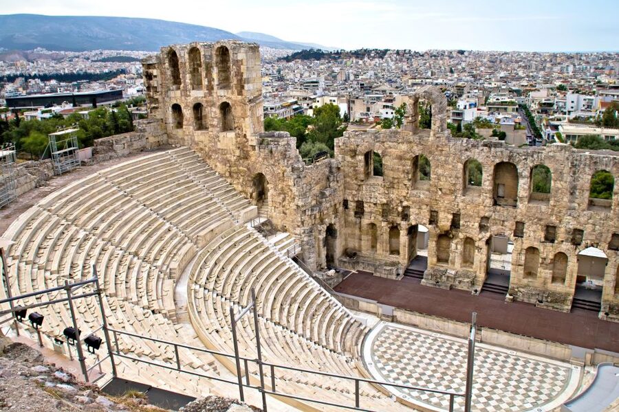 Athens: Top Sights Private Half-Day Tour - Odeon of Herodes Atticus and the new Acropolis Museum