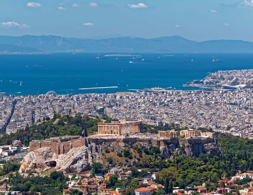 Athens: Ultimate Hills Climb! - The in-between view point stop: scenery while your legs adjust
