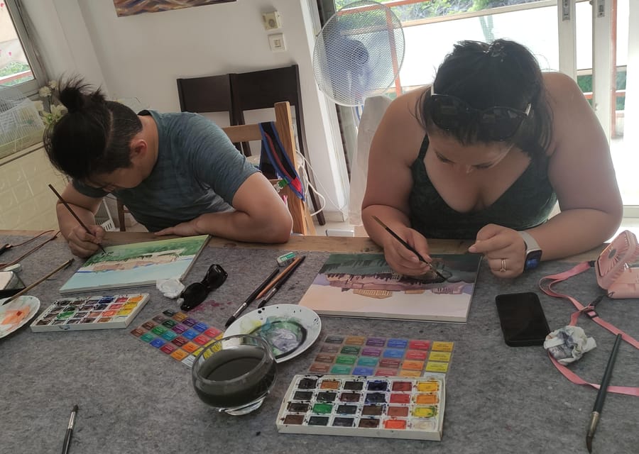 Athens: workshop for painting landscape with local artist - Why This Athens Watercolor Workshop Is So Easy to Jump Into